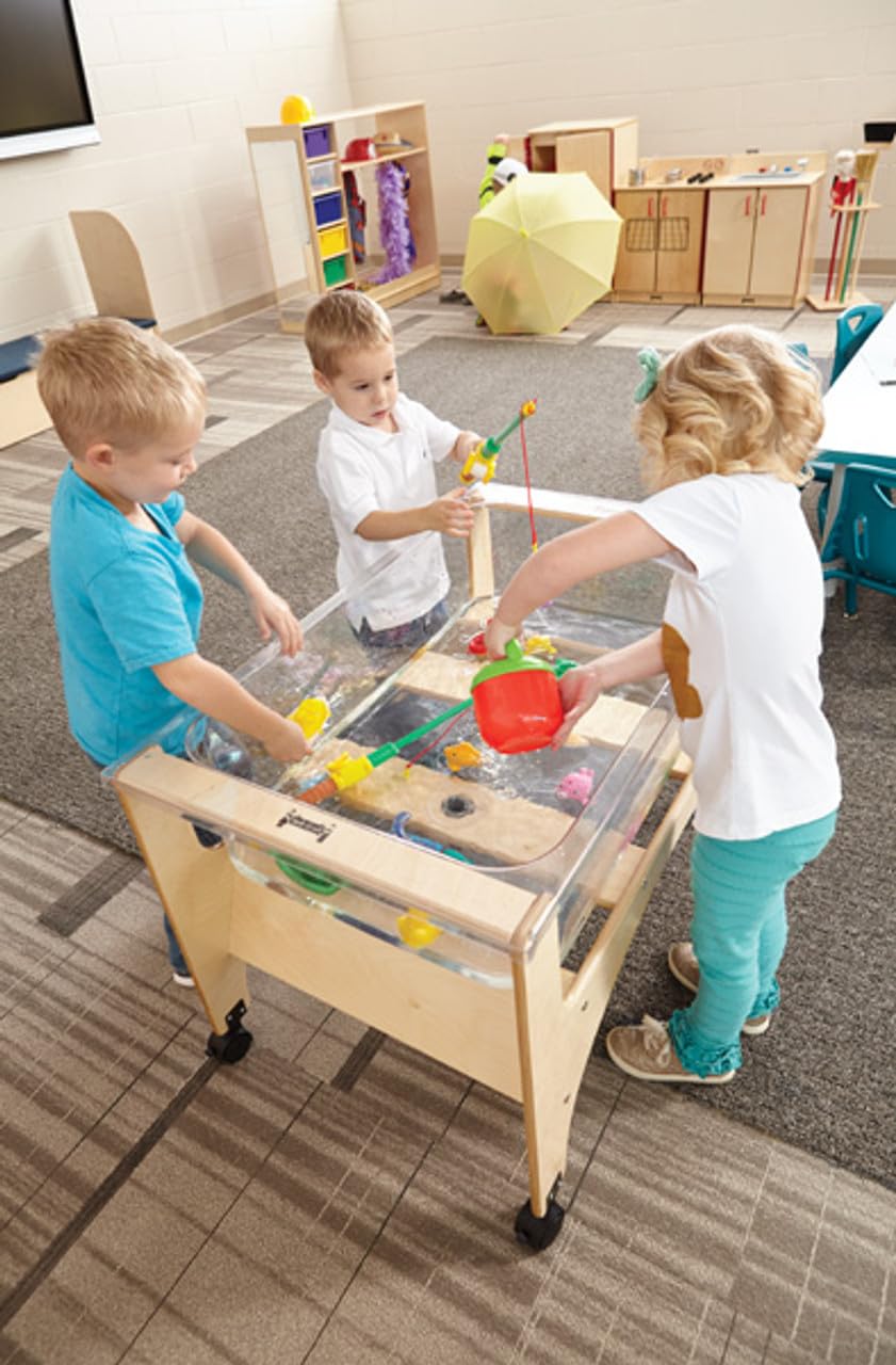 Toddler See-Thru Sensory Table Brown by Jonti-Craft – Toddler, Wood, Brown, Model 2872JC