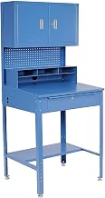 Global Industrial Sloped Shop Desk with Pigeonhole Compartments, Pegboard &