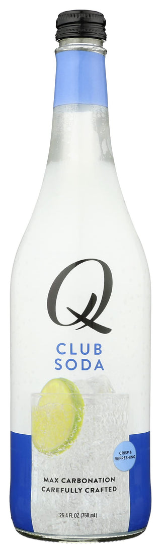 Club Soda by Q Tonic – 25.4 Fl Oz (Pack of 8), Natural, Pack of 8
