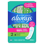 Always 40 Count (Pack of 1) / Without Wings / 1 Panty Liners
