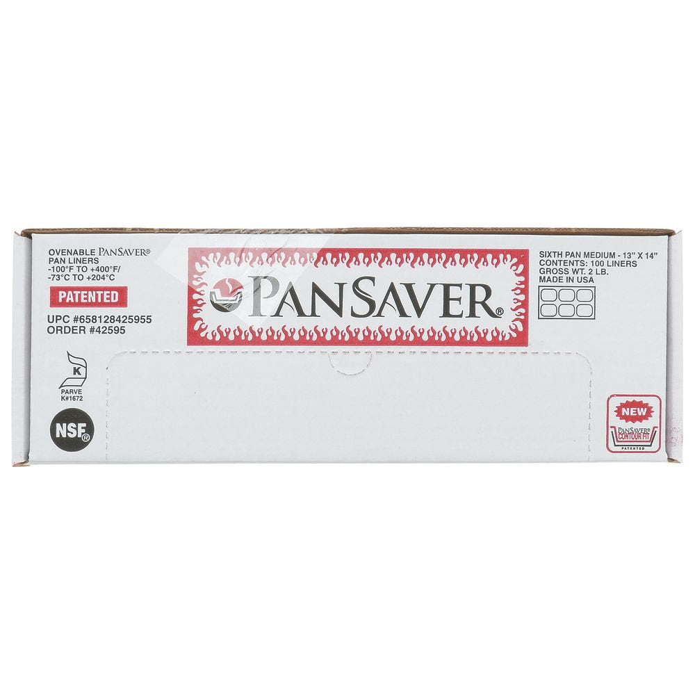 PanSaver Monolyn 1/6 Size Steam Table Pan Liner Clear Plastic - 6"D 100 Per Case by HUBERT – 6x6 inches, Plastic, Clear, Pack of 100, Model 658128425955