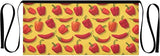 Kitchen Apron Chili Peppers | Unisex Server Apron with 3 Pockets, Adjustable for Waiters, Gardeners, Kitchen, BBQ, Painting and Restaurant Work