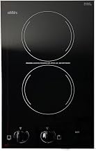 Summit 12" 2 Burner Electric Cooktop. 230 Volt Radiant Cooktop, ADA Compliant, Black- CR2220B