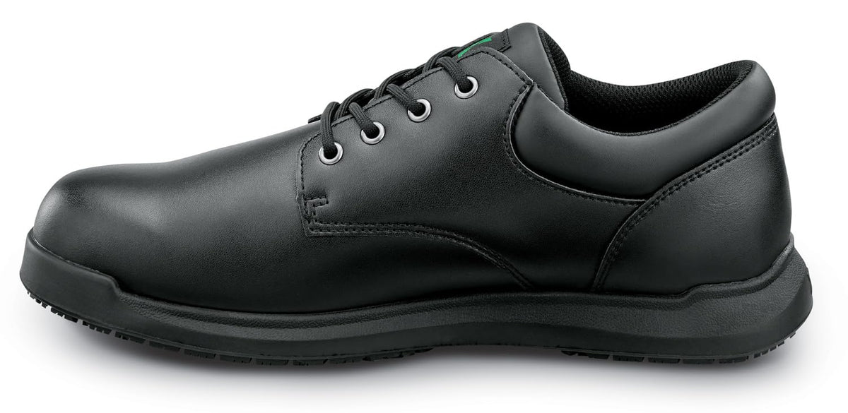 Mens Black MaxTrax Soft Toe SRO Oxford 10.0 M by SR Max – 10, Polyurethane, Black, Model Marshall II