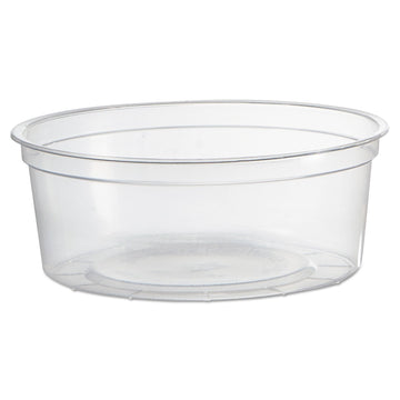 Deli Container 8Oz Polypropylene Clr, 1200 CT