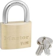 Master Lock 4140EUR Key Padlock with Brass Body, Gold, 6 x 4 x 1,3 cm