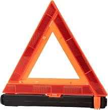 Goodyear Collapsible Safety Triangle GY3021 Reflective Portable Roadside Car Warning with Weighted Base - Orange