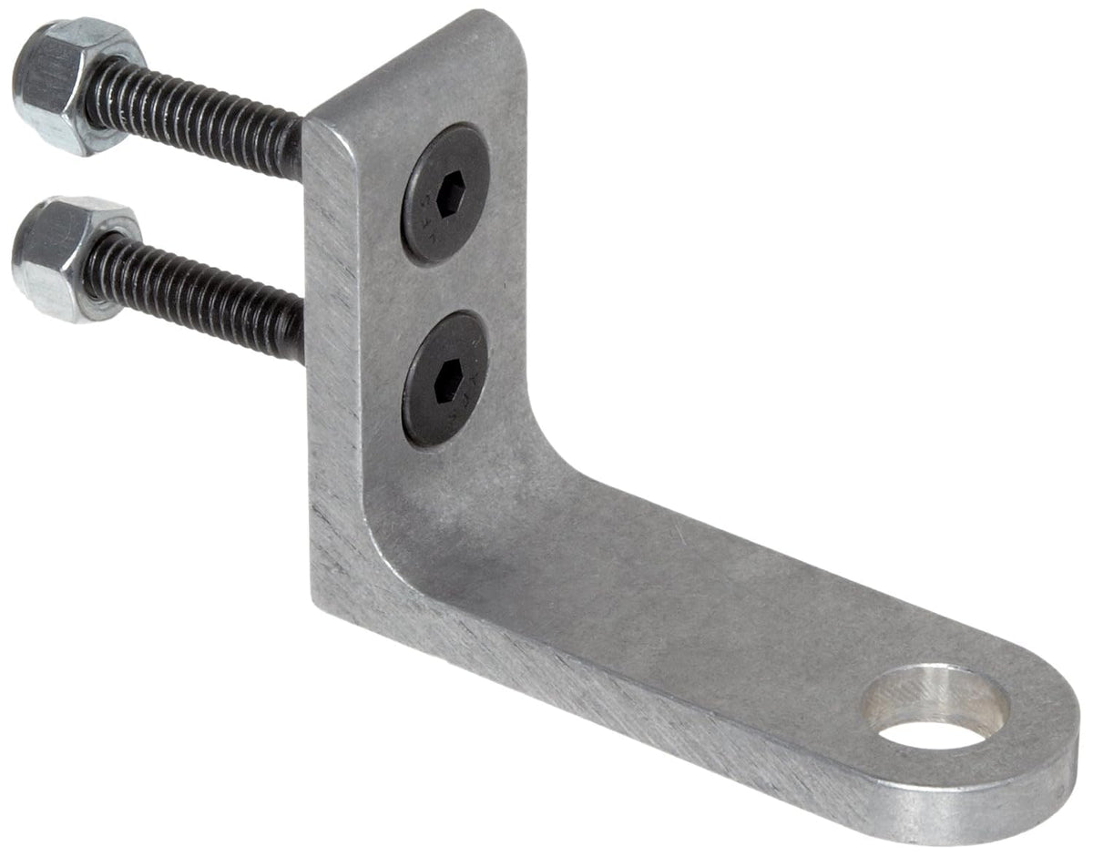 Heavy Duty Threaded Hex Warning Whip Safety Flag L Bracket Mount by Checkers – Aluminum, Metal, Model FS7012