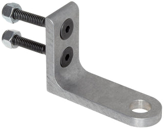 Heavy Duty Threaded Hex Warning Whip Safety Flag L Bracket Mount by Checkers – Aluminum, Metal, Model FS7012