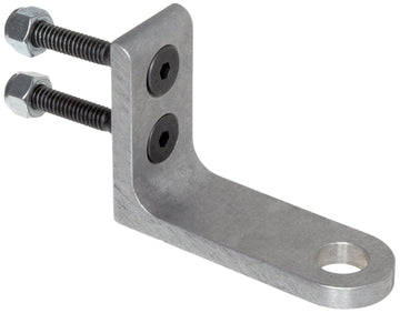 Heavy Duty Threaded Hex Warning Whip Safety Flag L Bracket Mount by Checkers – Aluminum, Metal, Model FS7012