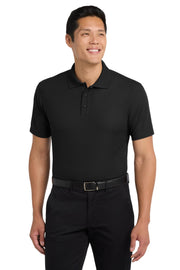 Unisex Dry Zone Grid Polo Black by Port Authority – X-Large, Polyester, Black, Model SNM-985585