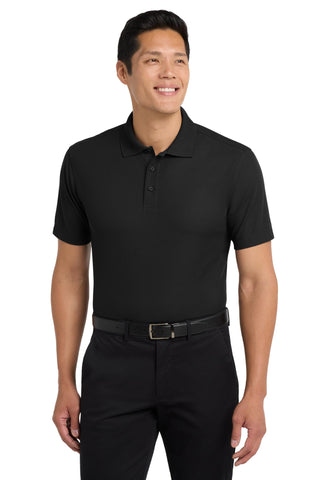 Unisex Dry Zone Grid Polo Black by Port Authority – X-Large, Polyester, Black, Model SNM-985585