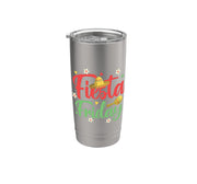 Fiesta Friday Stainless Steel Insulated Tumbler by Great Fiesta Friday Apparel – 20 Ounces, 20 fluid_ounces, Stainless Steel, Brushed Steel, Model P8K073EGW1TUSbrushed_steel