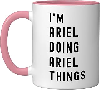 I'm Ariel Doing Ariel Things Ceramic Mug, Pink/White, 11oz