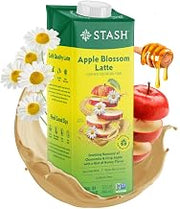 STASH Apple Blossom Latte - Dairy Free Plant Based Chamomile Tea Concentrate - Caffeine-Free - 32 fl oz, 5 Servings (Pack of 6)