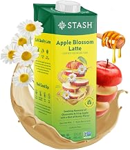 STASH Apple Blossom Latte - Dairy Free Plant Based Chamomile Tea Concentrate - Caffeine-Free - 32 fl oz, 5 Servings (Pack of 6)