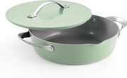 Tramontina Fiora 4.25-Quart Ceramic Non Stick Cooking Pan with Lid