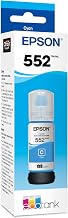 Epson 552 EcoTank Ink Ultra-high Capacity Bottle Cyan (T552220-S) Works with ET-8500, 8550