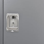 Global Industrial 1-Tier 1 Door Locker by GEC – Alloy Steel, Grey, Model 493657GY