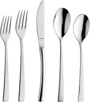 Amefa Aurora 20 Piece Flatware Set - 18/10 Polished Stainless Steel Silverware Set, Knives Forks Spoons - Dinnerware Utensils