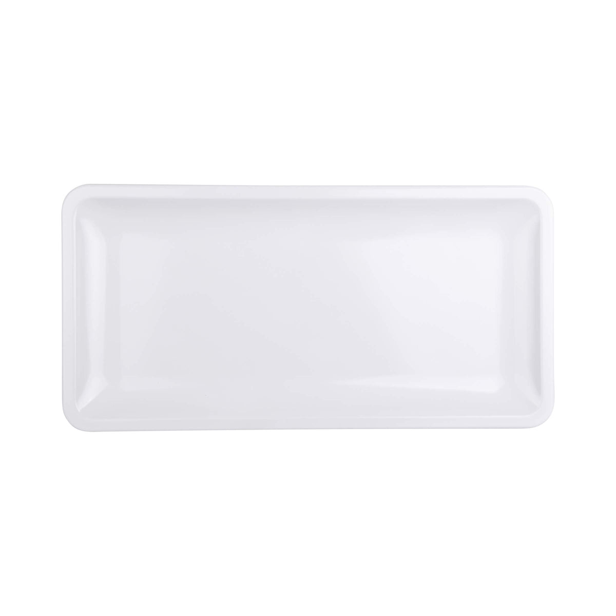 18" x 9" White Rectangular Heavy-Duty Melamine Plastic Serving Platter by Elite Global Solutions – 18" x 9", Melamine, White, Model M189RC-W
