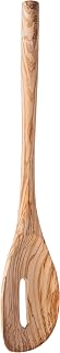 Tovolo Slotted Wooden Spoon, Olivewood Kitchen Utensil for Cooking & Serving, Natural Wood Spoodle with Comfortable Grip, Heat-Resistant Nonstick Safe, Durable Stirring Tool