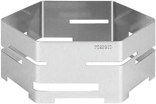 Rosseto SM117 16-Inch Brushed Stainless Steel Hexagon Buffet Riser, Medium