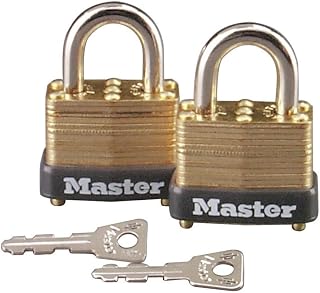 Master Lock 12T Laminated Brass Locks, 2-Pack