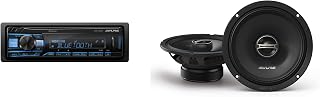 Alpine UTE-63BT Bluetooth Receiver DM-65-G 6.5 in Speaker Bundle | Bluetooth multimedia receiver does not play CDs with DM-65-G 6.5 in coaxial speakers.