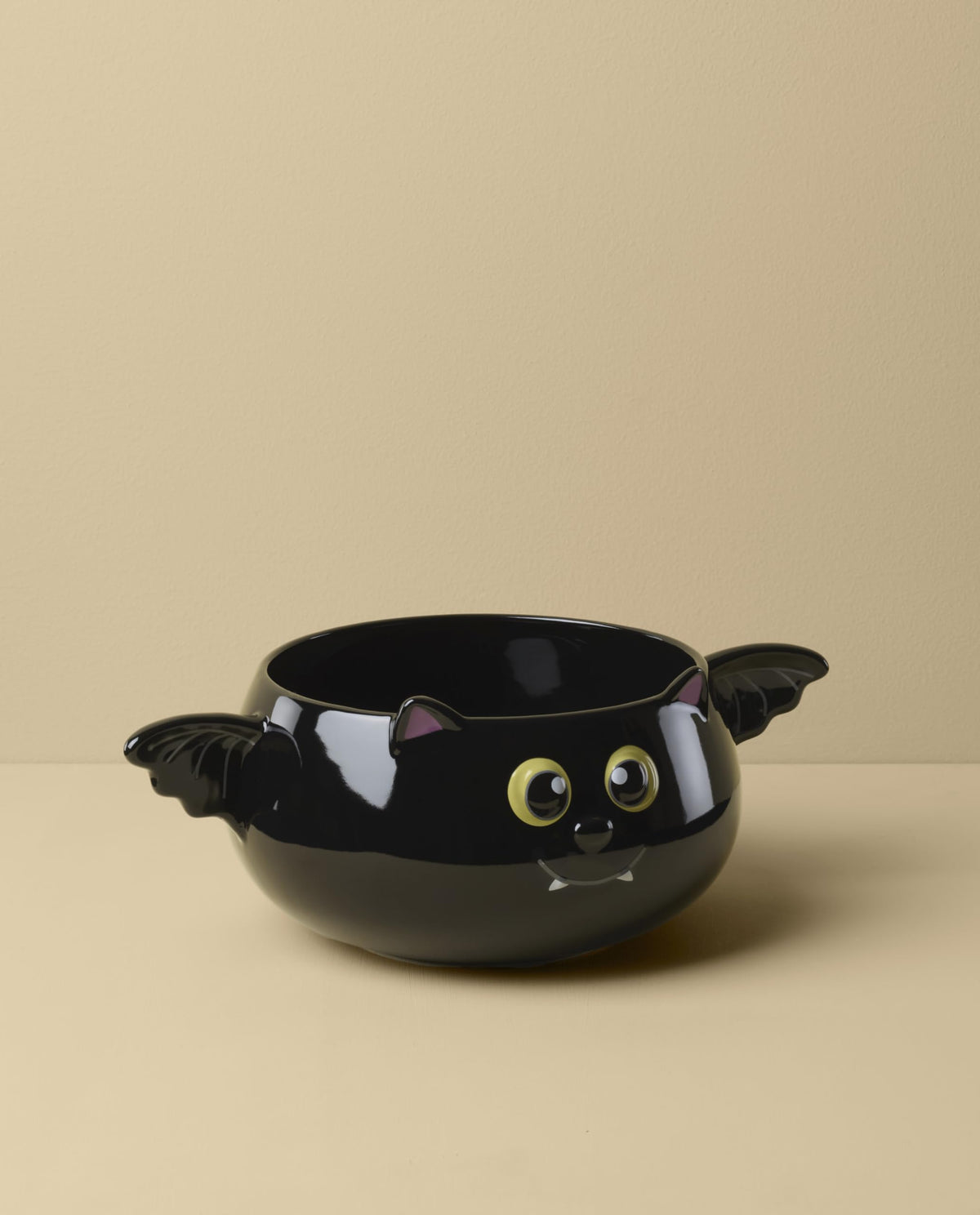 Halloween Bat Candy Bowl by Lenox – 1 Count, 74 fluid_ounces, Porcelain, Black, Model 899850