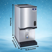 Commercial Countertop Nugget Ice Maker and Dispenser by by Manitowoc – 10 lb storage bin, 315.0 pounds, DuraTech, Metallic, Model CNF0201A