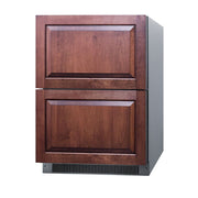 Summit 24” Two Drawer Refrigerator by Summit Appliance – 24", 4.8 cubic_feet, Stainless Steel, Silver, Model ADRD24