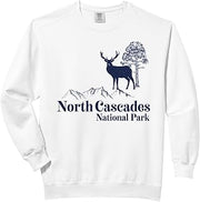 North Cascades - Funny Nature Mother's Father's Day Birthday Comfort Colors Adult Sweatshirt