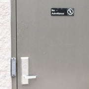 No Admittance Sign by Royal Industries – 3x9 inches, Plastic, "No Admittance", Model ROY 394507