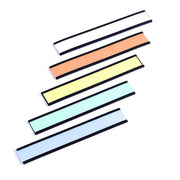 MasterVision 6" x 1" / Black / 10 Pack Label Holders