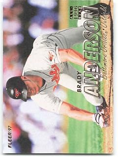 Baseball MLB 1997 Fleer #2 Brady Anderson NM Orioles
