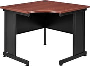 Global Industrial 36" W Corner Desk - Mahogany