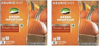 Green Mountain Coffee Roasters 36 Green Mountain Fair Trade Certified Pumpkin Spice K-Cups (2 packs of 18)