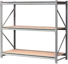 Global Industrial Extra High Capacity Bulk Rack with Wood Decking, Starter Unit, 60" W x 48" D x 120" H