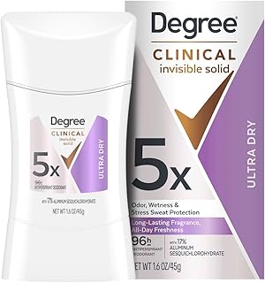 Degree Clinical Antiperspirant Sweat and Odor Protection Ultra Dry 1.6 OZ