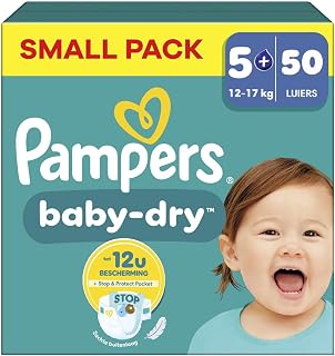 Pampers Baby Dry - Size 5+ - Small Pack - 50 Pieces - 12-17 kg