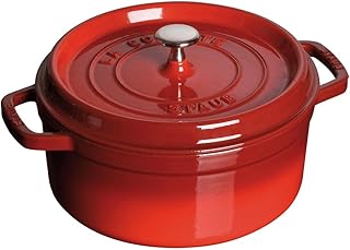 STAUB Round Cocotte - 9Qt - Cherry