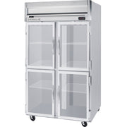 Beverage-Air 52" Horizon Series Two Section Glass Half Door Reach-In Freezer 49 cu.ft. Capacity Stainless Steel Front Gray Painted Sides and Stainless Steel by Beverage Air –