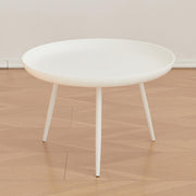 Circular Upright Sofa Side Table Minimalist Living Room Mesa Auxiliar Table Movable Short Nightstands by HYueaph – 60cm×60cm×40cm, Plastic, Black, Model luu038