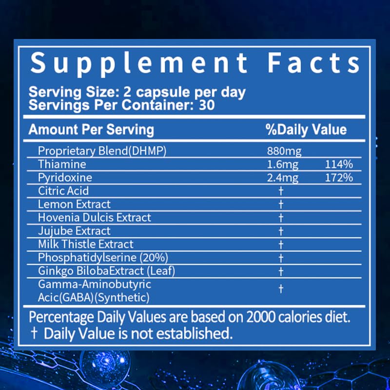 Smarto-One Brain Nutrition Proprietary Blend(DHMP) Nootropic Brain Supplement for Memory by RoyaVita – 120 Count (Pack of 2)