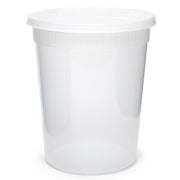 32 oz. Clear Round Deli Container Combo with Flat Lid - 240 per case YSD2532 Newspring/Pactiv Corp. by Pactiv / Newspring – 32 oz, 32.0 ounces, Polypropylene, Model YL2532/YSD2532
