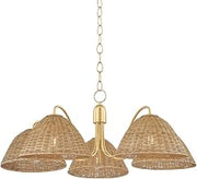 Mitzi H1081805-AGB Katniss - 5 Light Chandelier - 13.5 Inches Tall and 38.5 Inches Wide - Aged Brass