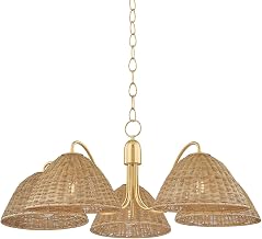 Mitzi H1081805-AGB Katniss - 5 Light Chandelier - 13.5 Inches Tall and 38.5 Inches Wide - Aged Brass