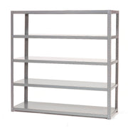 Global Industrial 5 Shelf Extra HD Steel Shelving Unit – 72" W x 24" D x 72" H, Gray