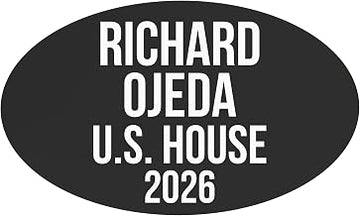 Richard Ojeda for Us House 2026 Car Magnet Bumper North Carolina Voting Elections Candidate Race Vote
